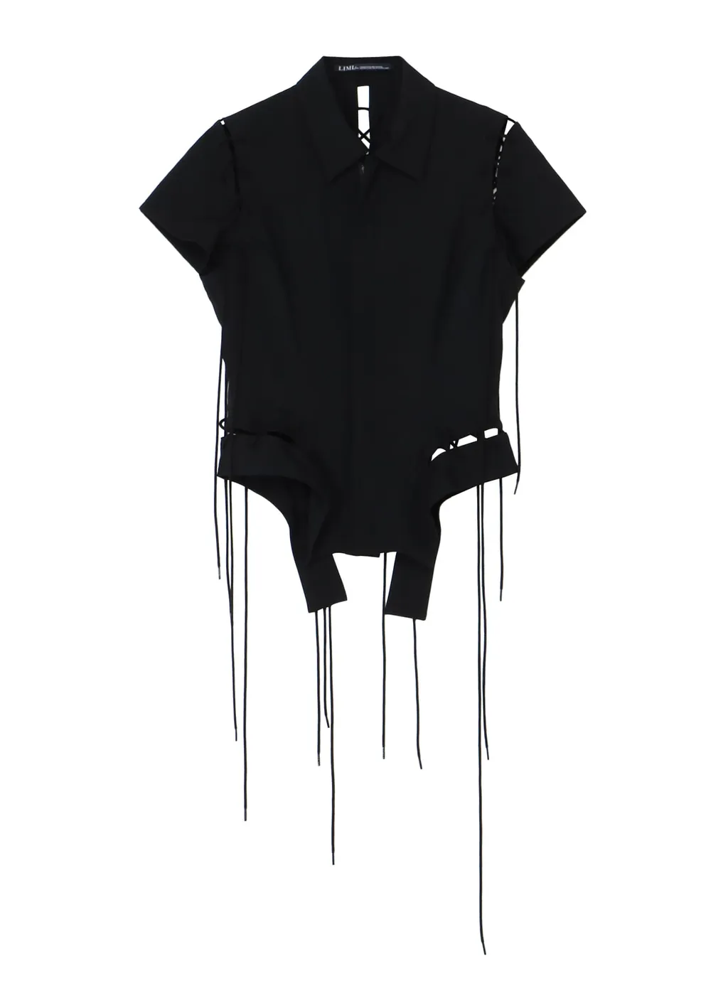 Wool Gabardine Lace-Up Jacket B