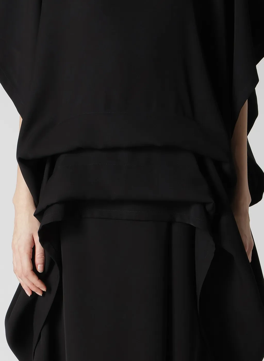 Double Satin Tuck Blouse