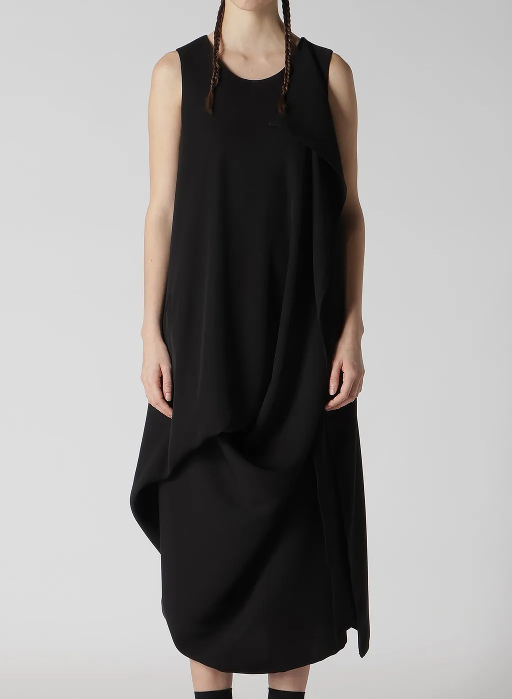 Double Satin Draping Dress