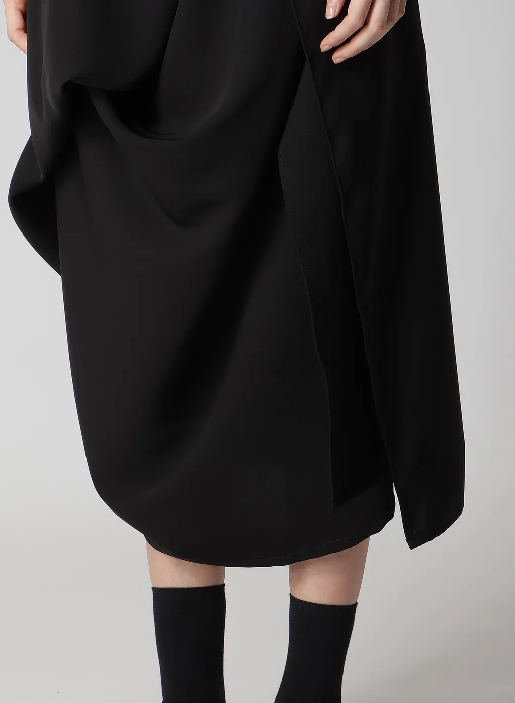 Double Satin Draping Dress