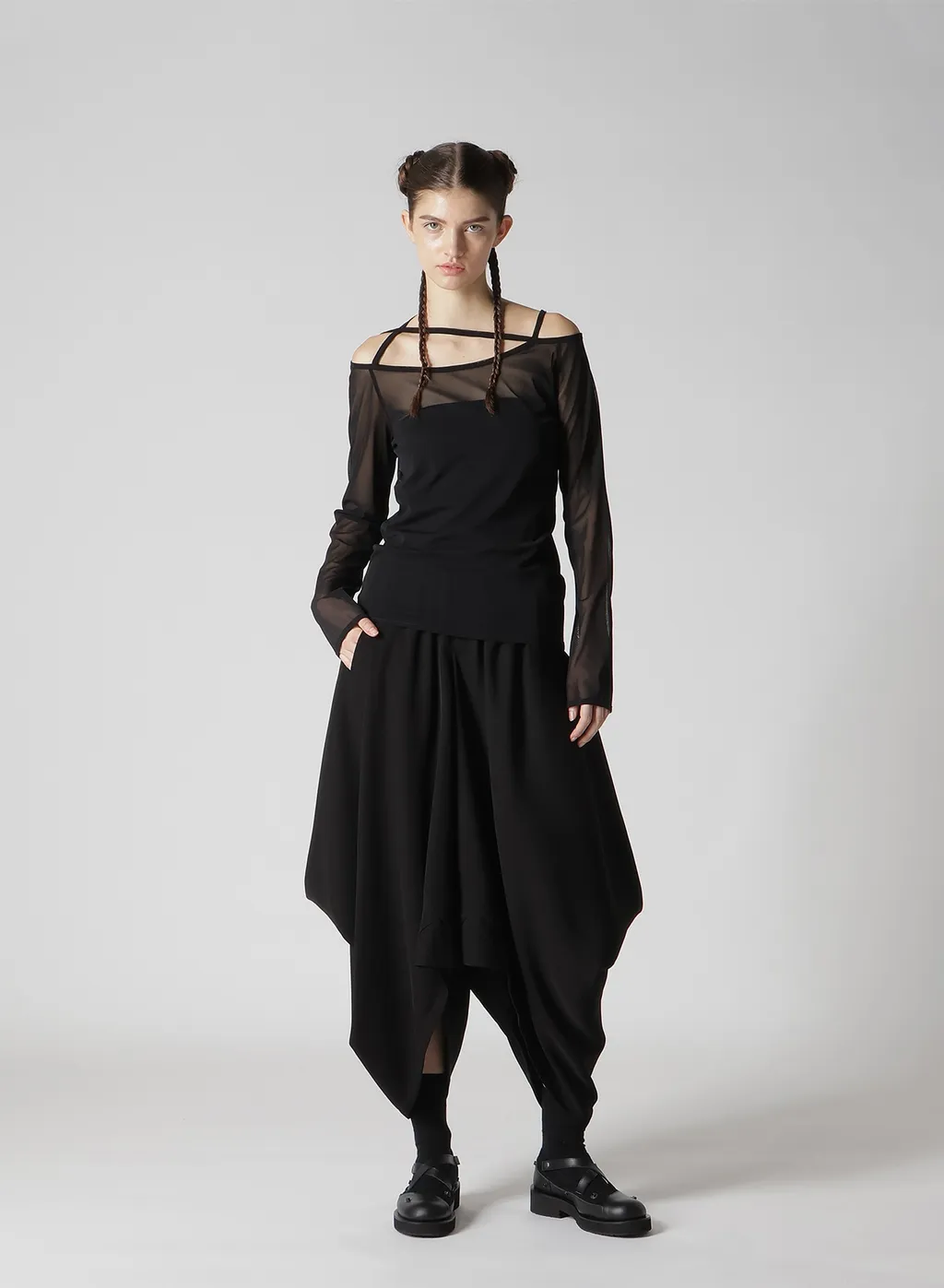 Double Satin Box Pants