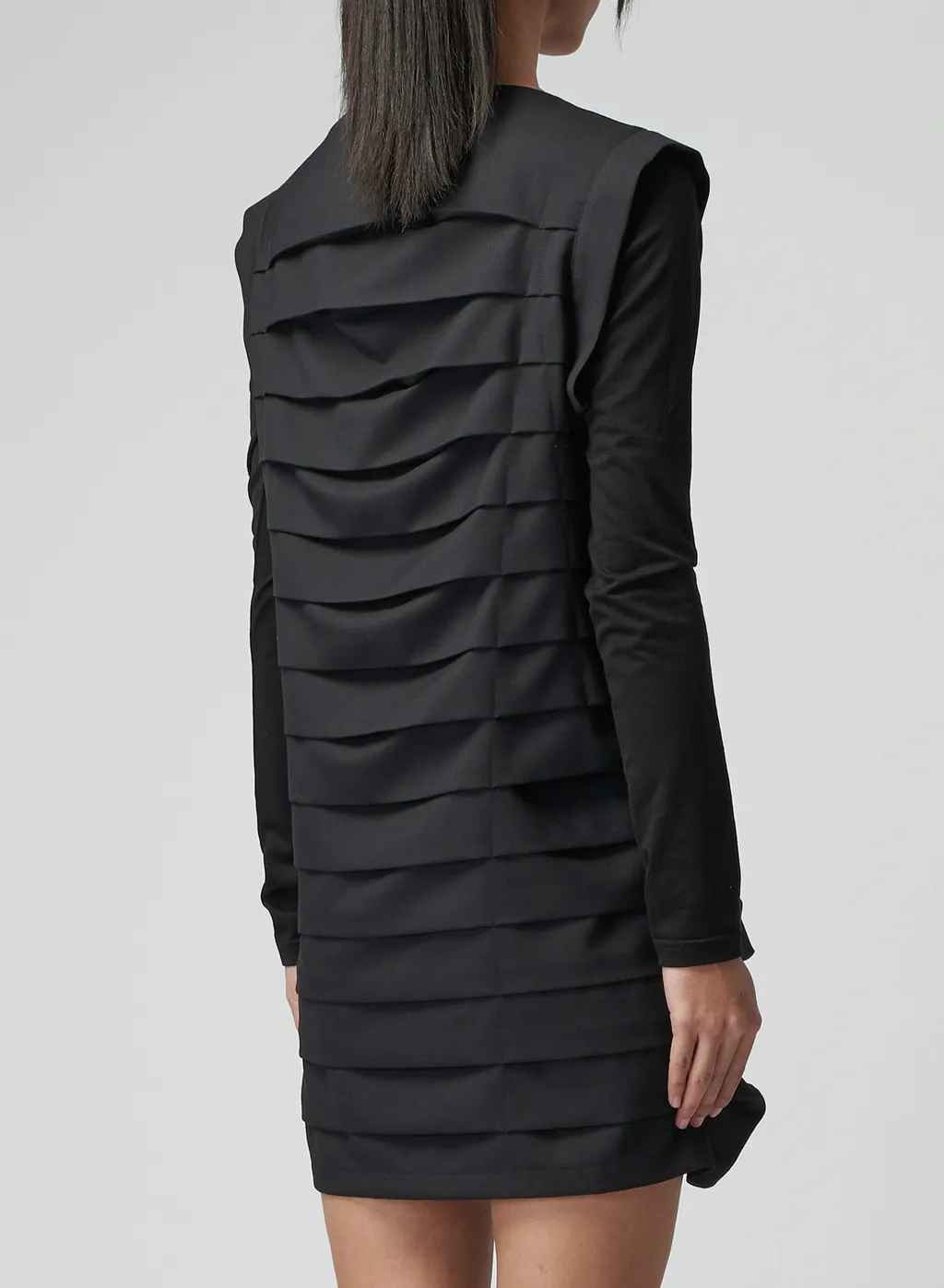 Dress With Horizontal Pleats