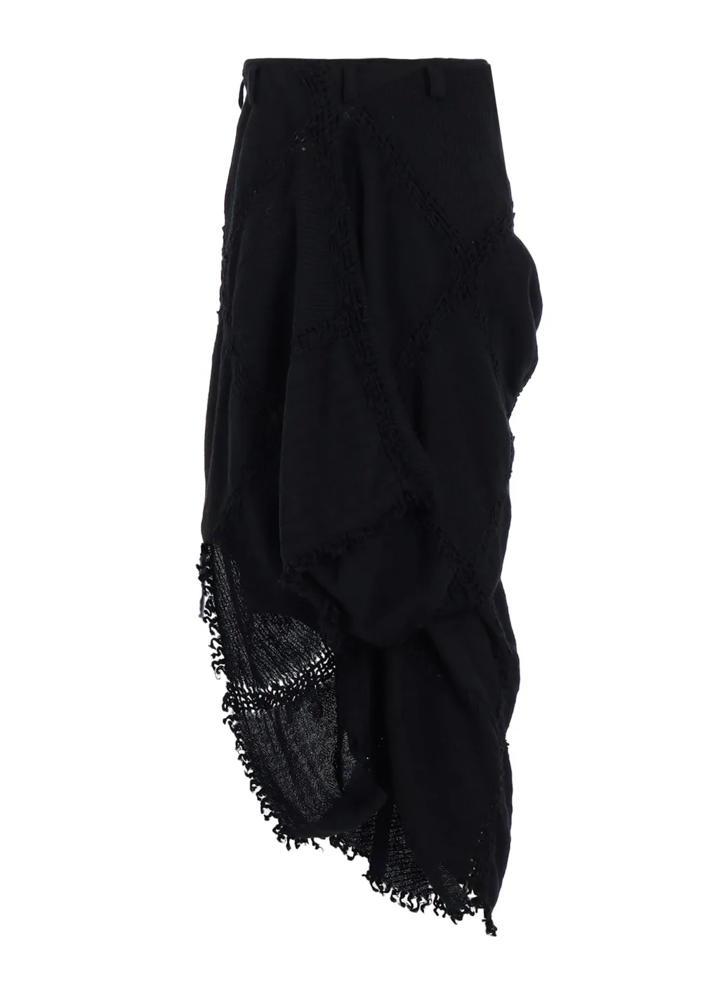 Block Jacquard Knot Detail Skirt