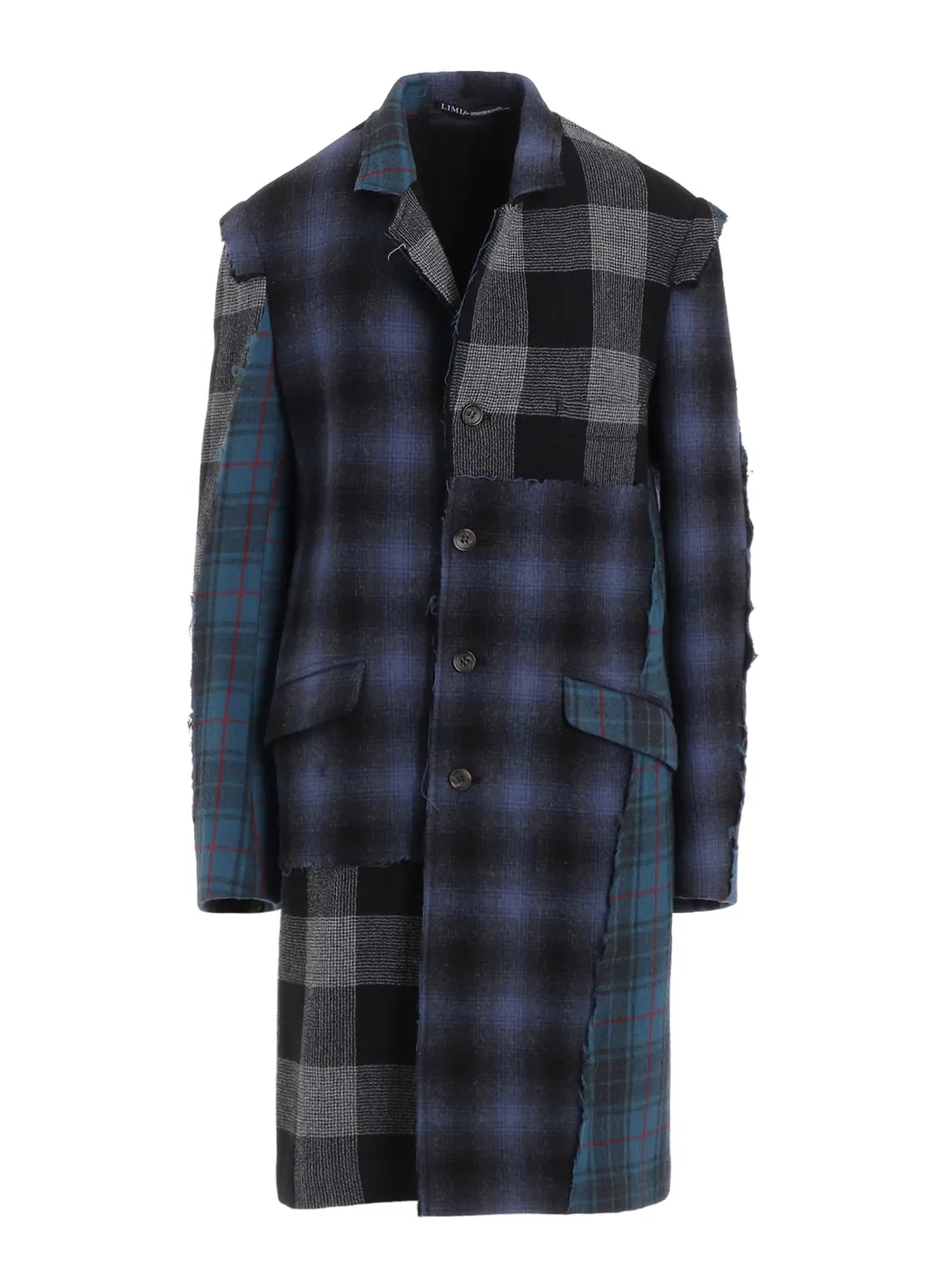 Multi Plaid B Tailored Coat