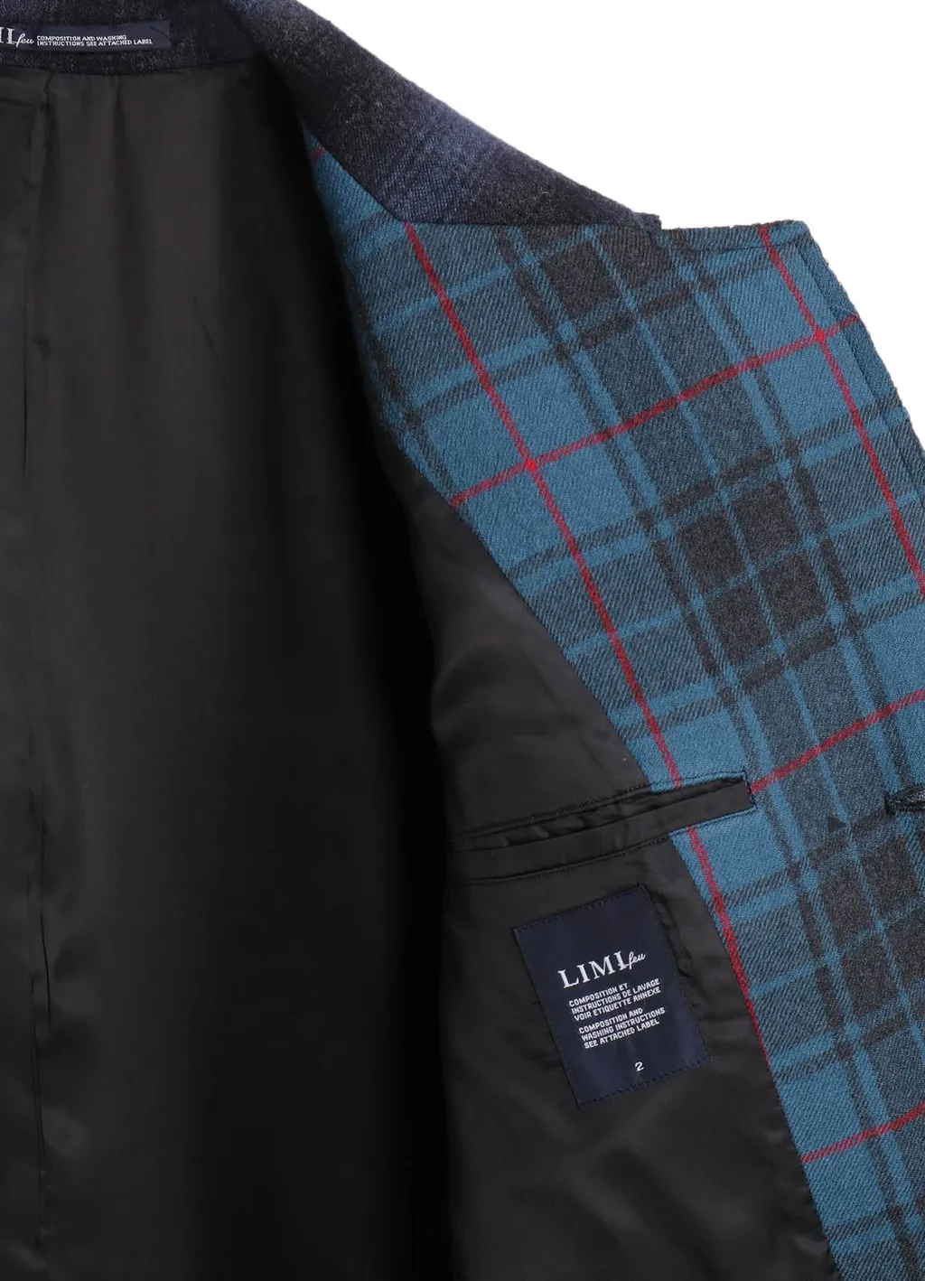 Multi Plaid B Tailored Coat