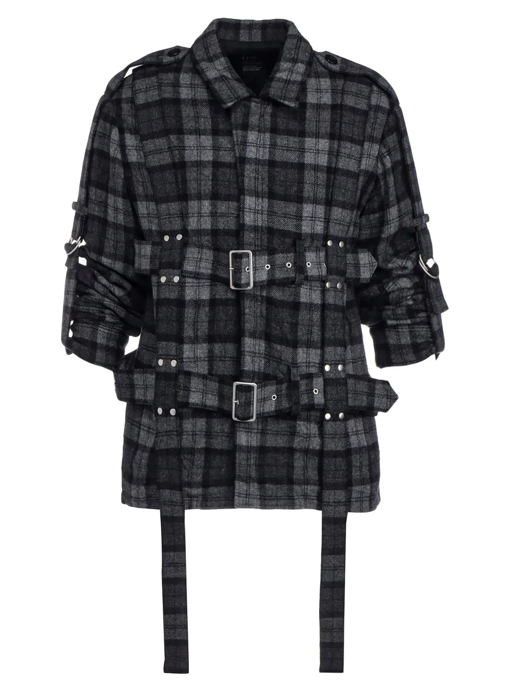 Plaid Flannel Harness Jacket