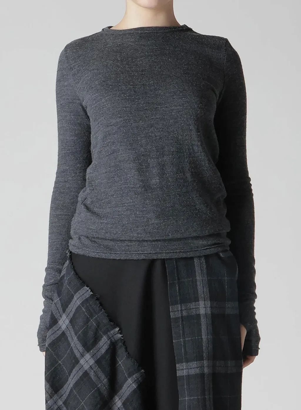 Wool Shrink Single Jersey Long Sleeves T-Shirt
