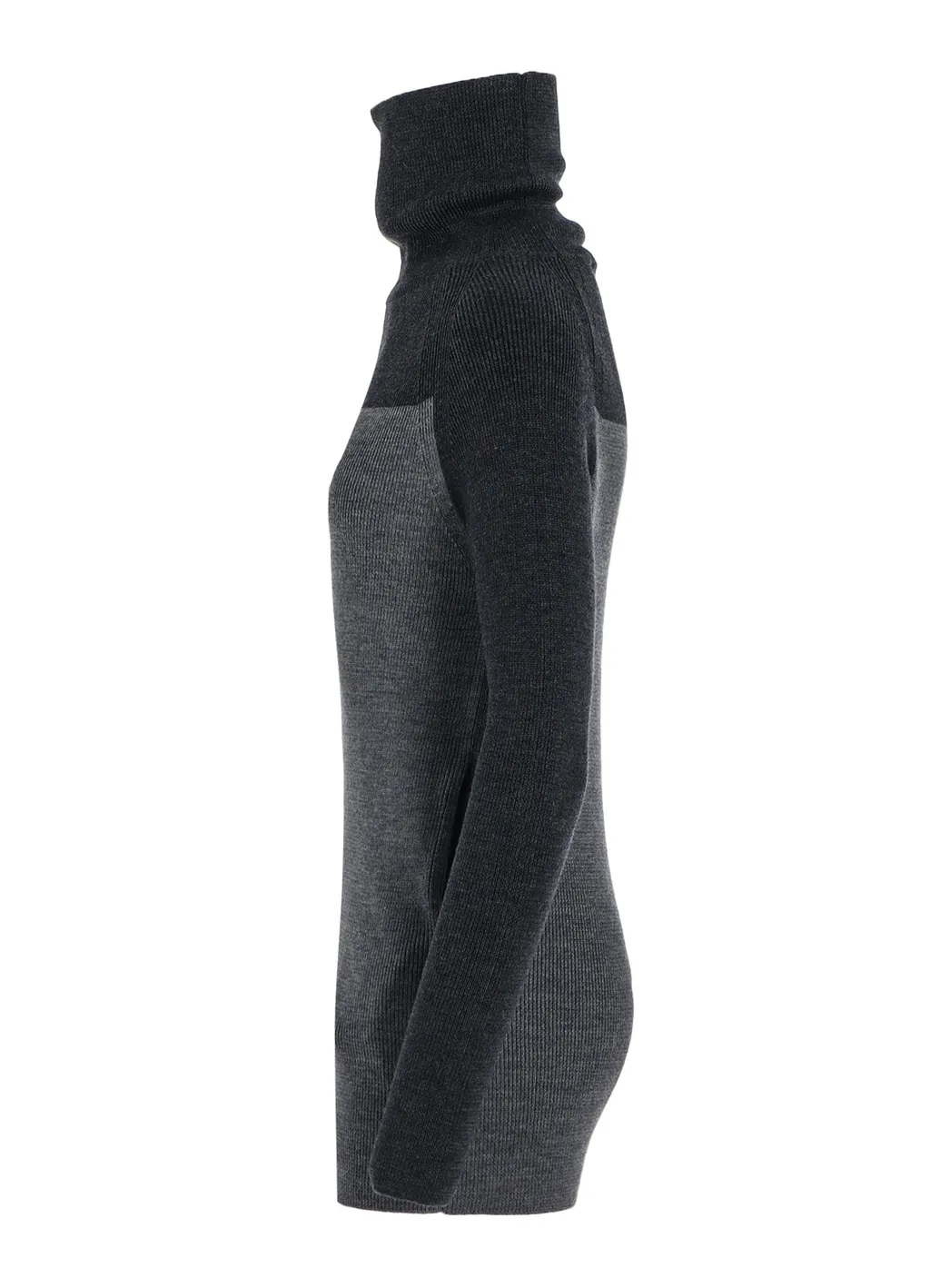 Standard Wool Woshable Plain Stitch Side Tuetle Long Turtle Knitwear