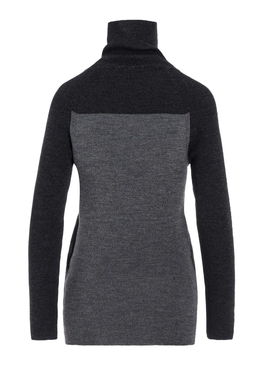 Standard Wool Woshable Plain Stitch Side Tuetle Long Turtle Knitwear