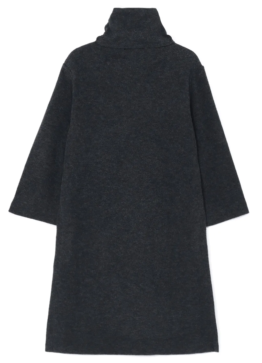 Soft Wool Pile Pullover Dress With Turtleneck
