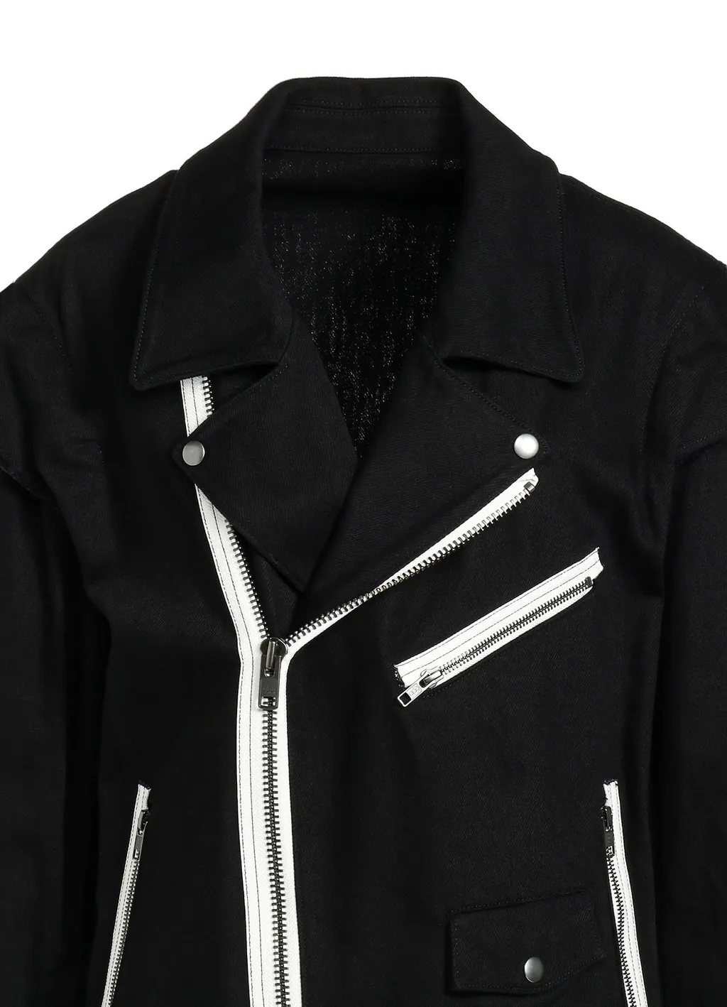 Cotton Drill Biker Jacket