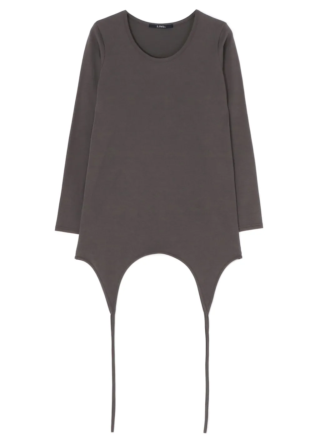 60/2 Cotton Jersey Top With Uneven Hemline