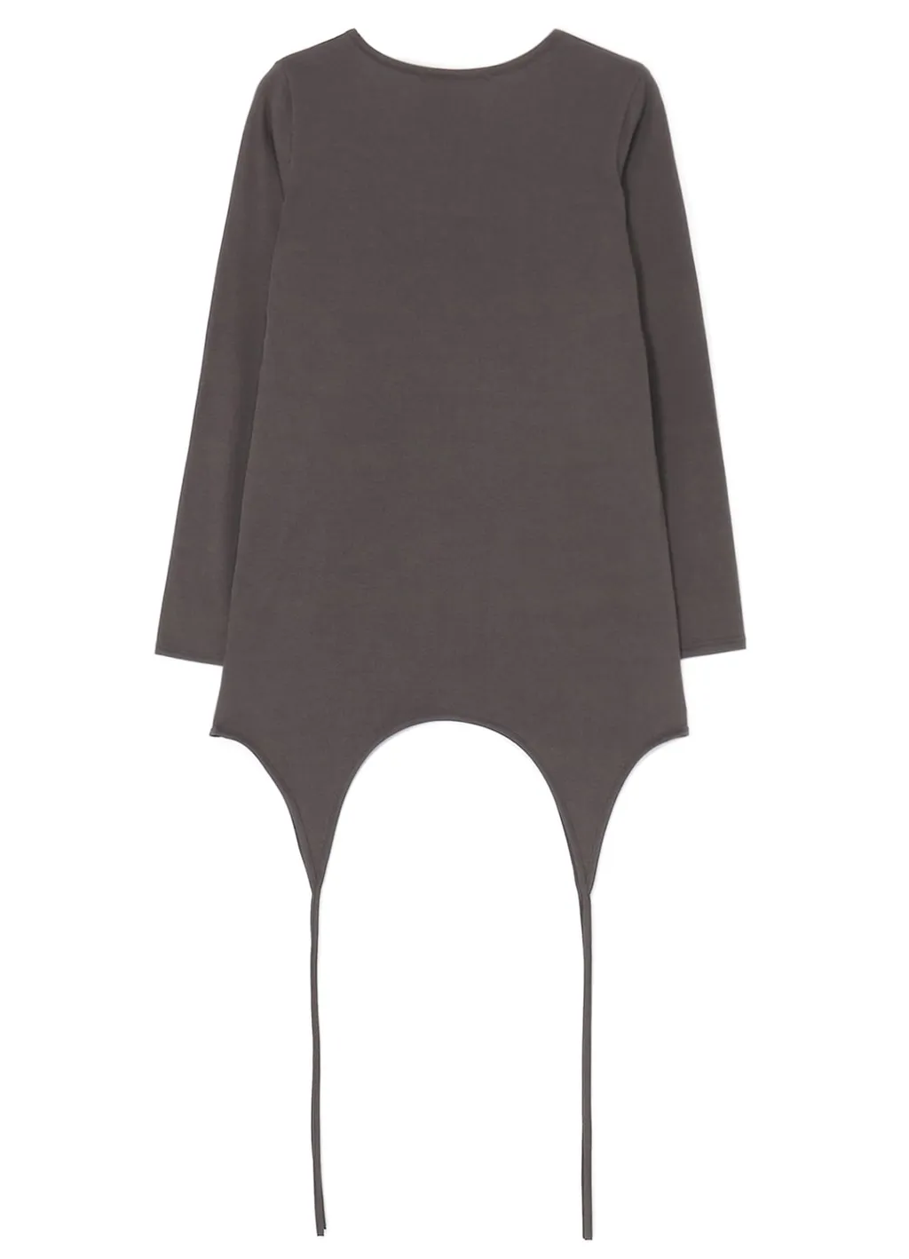 60/2 Cotton Jersey Top With Uneven Hemline