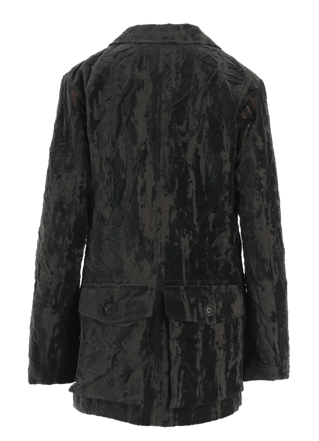 Grunge Velvet Army Jacket