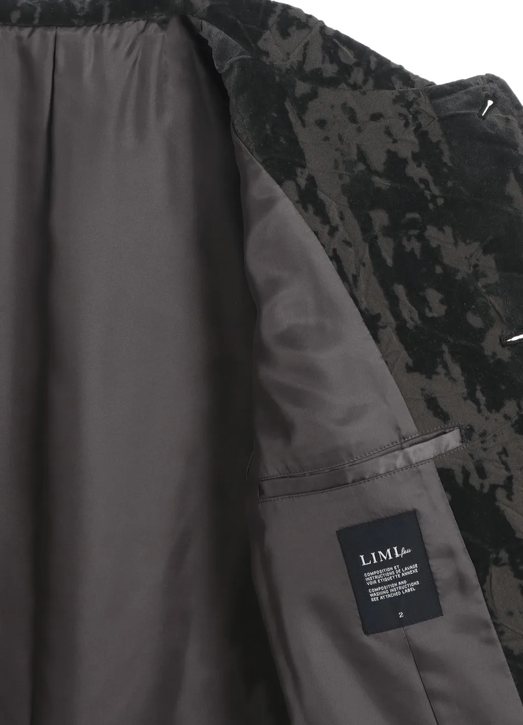 Grunge Velvet Army Jacket