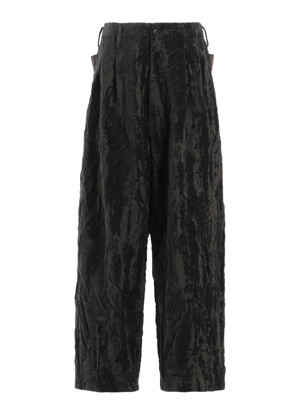 Grunge Velvet Tuck Pants