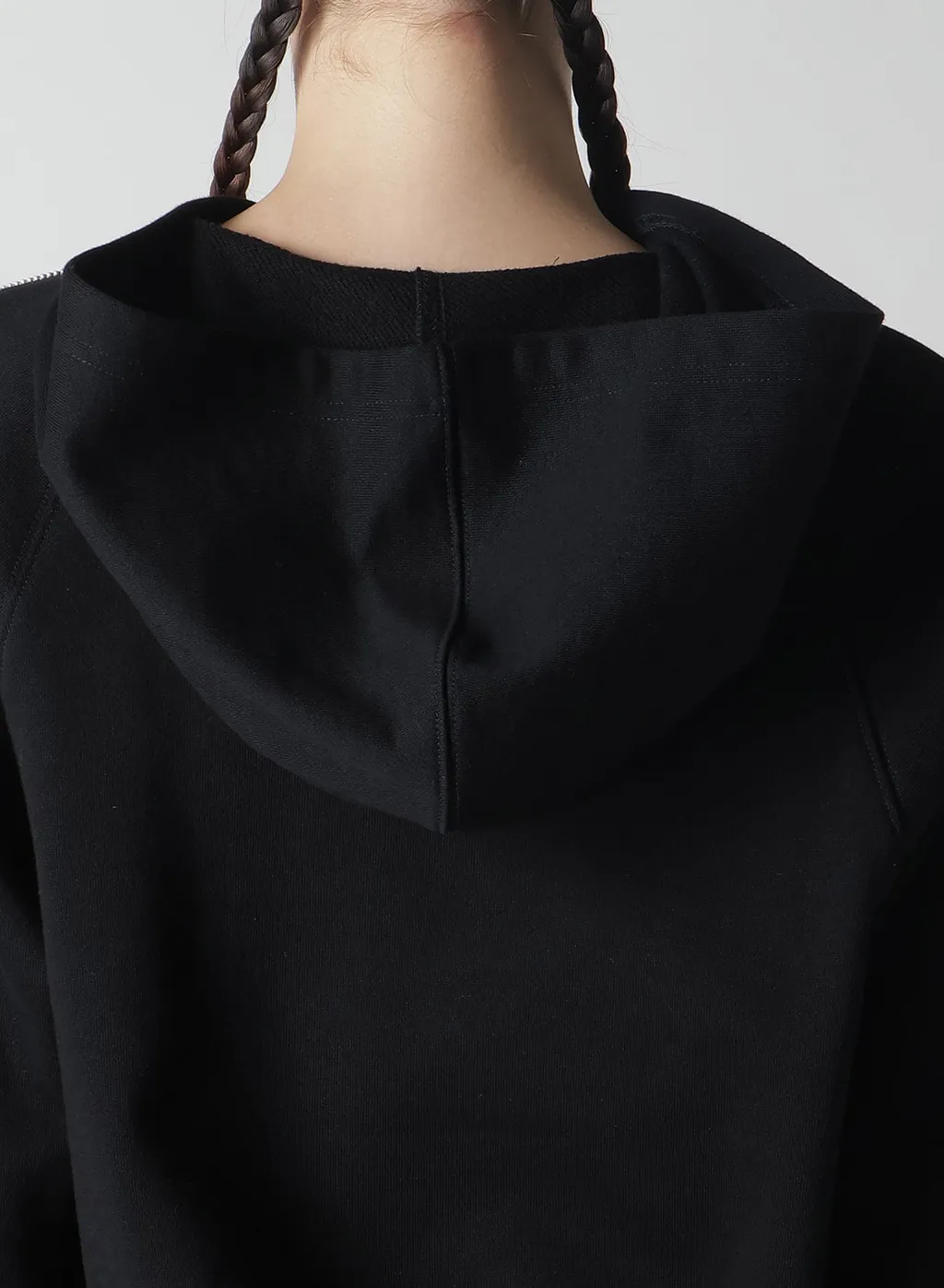 Short Fleece Lining Zip Sleeve Hoodie