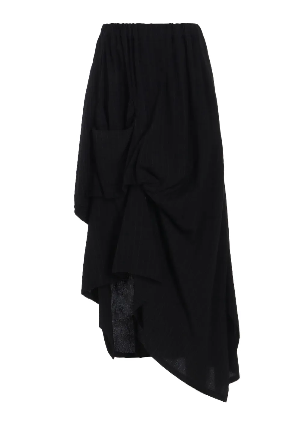 Stripe Irregular Hem Skirt
