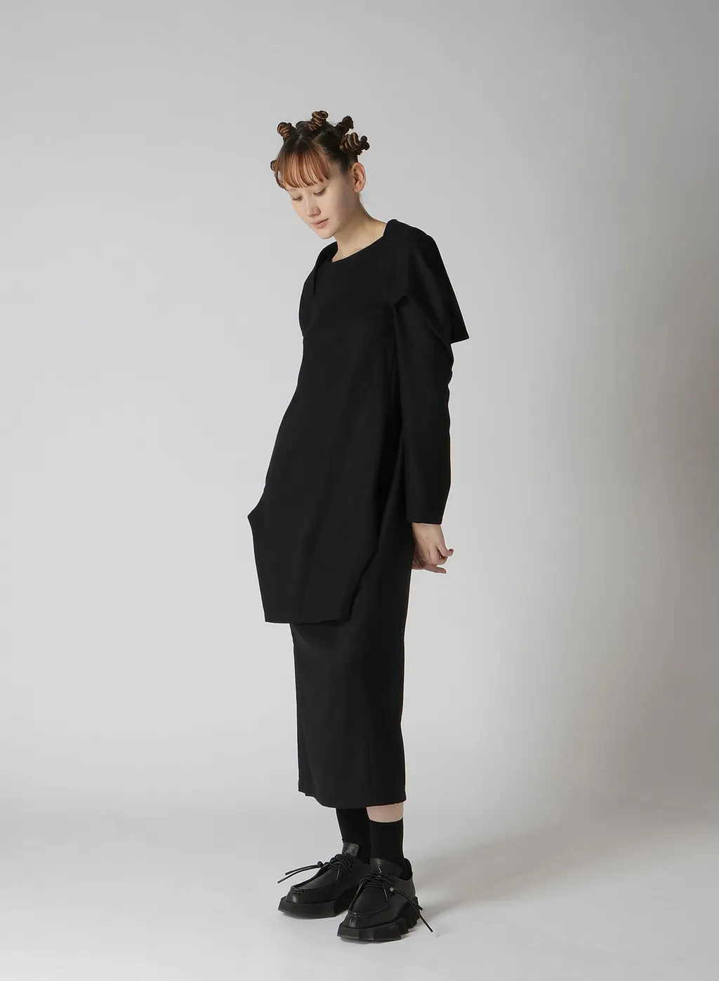 Milling Serge Tucked Slv Dress