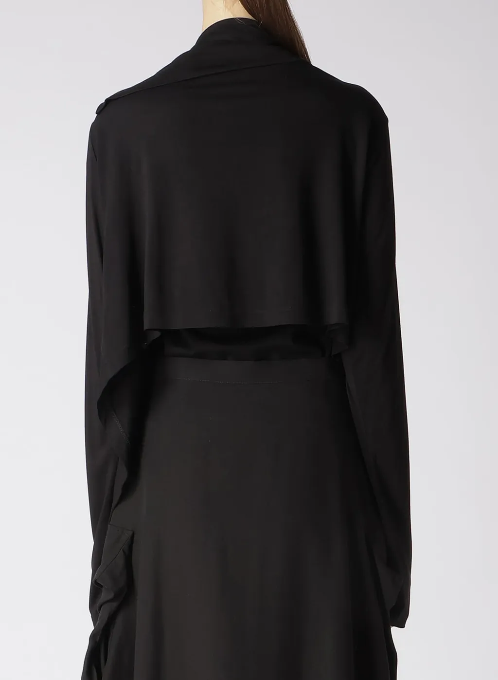 Rayon Jersey Hem Drape Cardigan