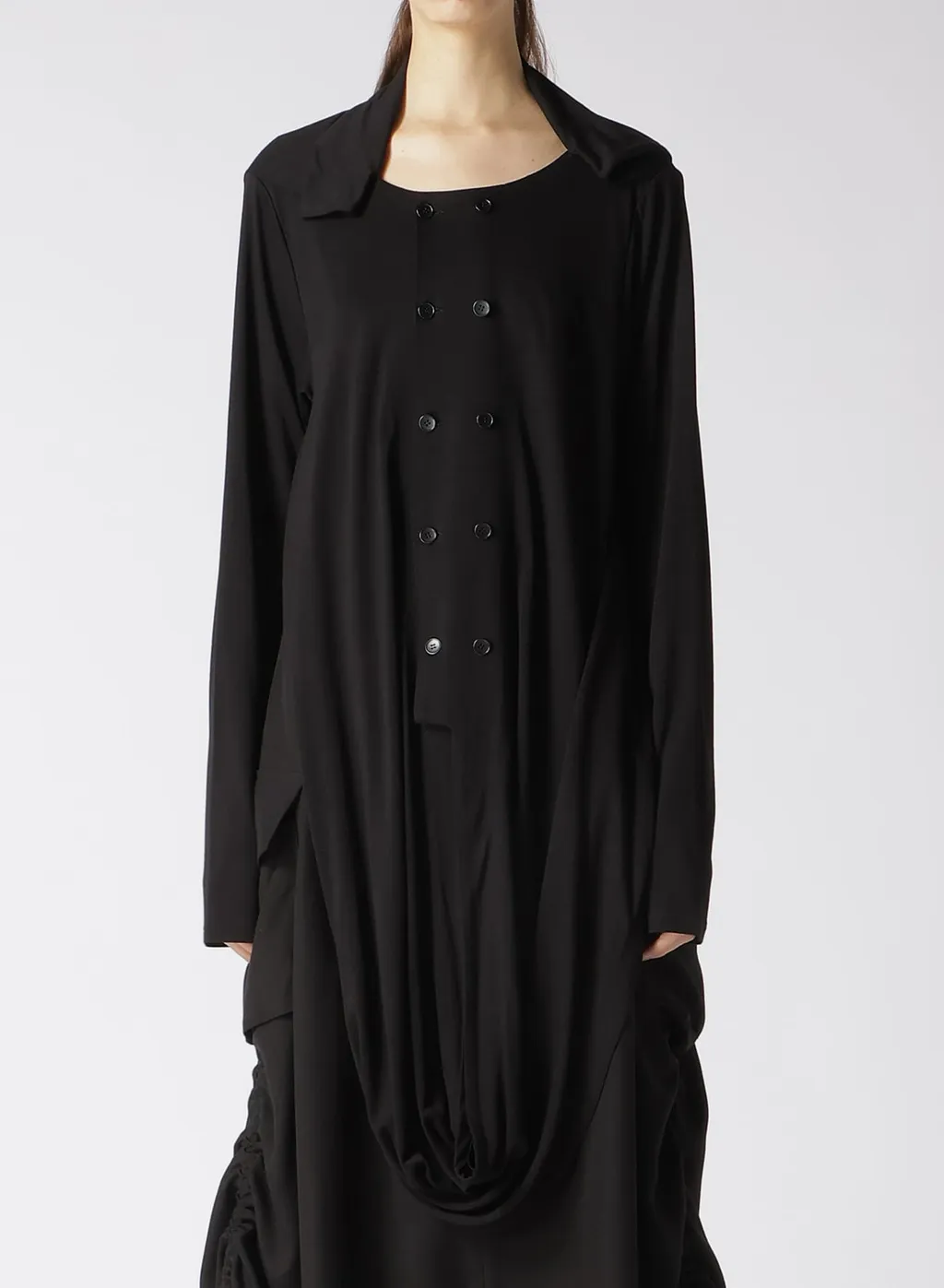 Rayon Jersey Hem Drape Cardigan
