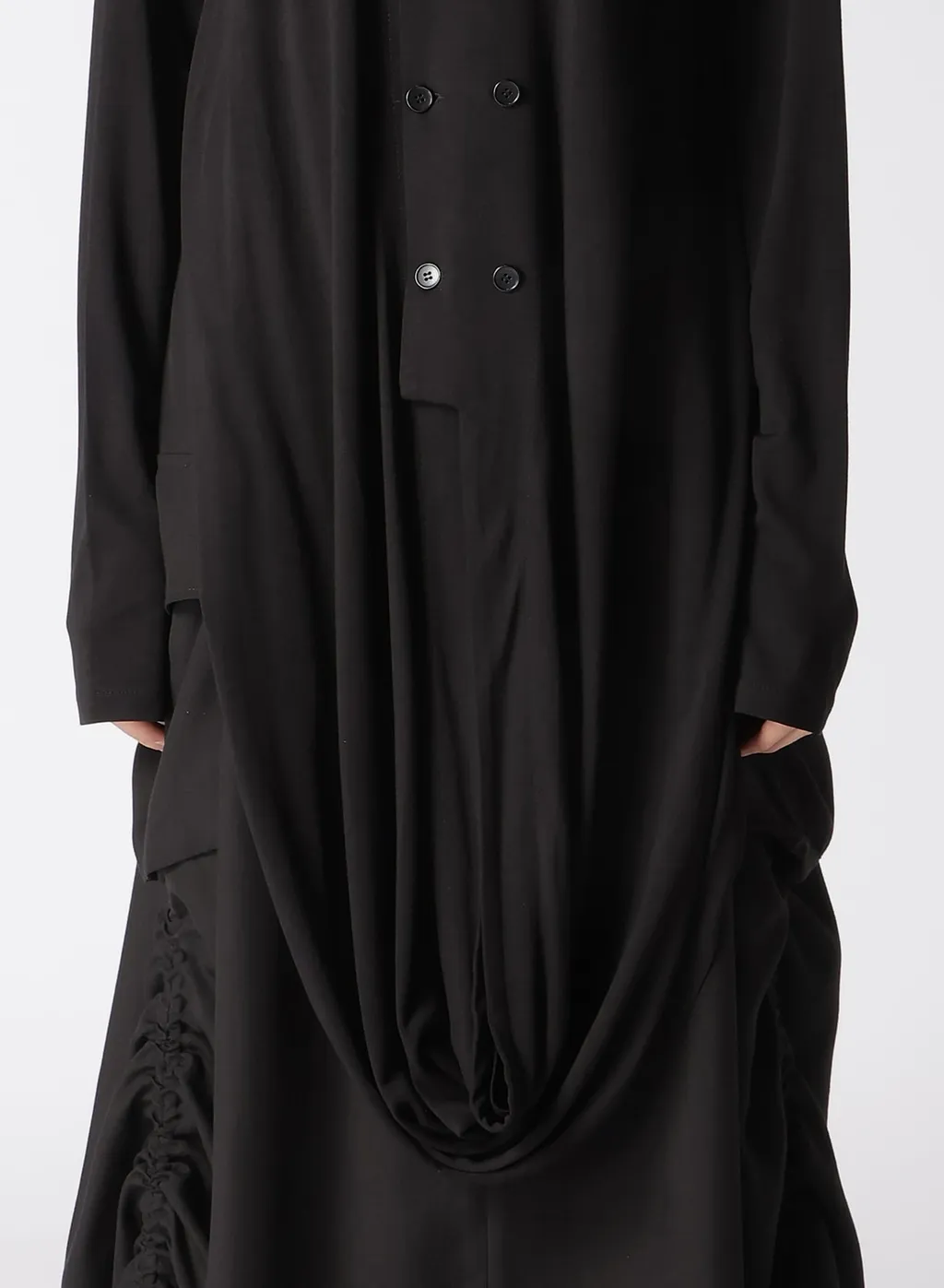 Rayon Jersey Hem Drape Cardigan