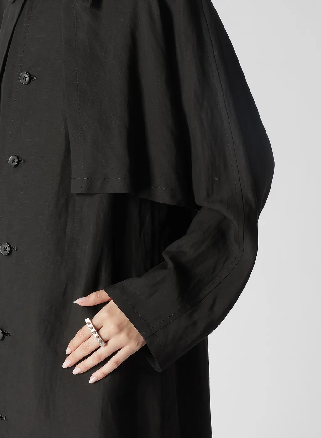 Linen Soft Lawn Rain Cover Coat