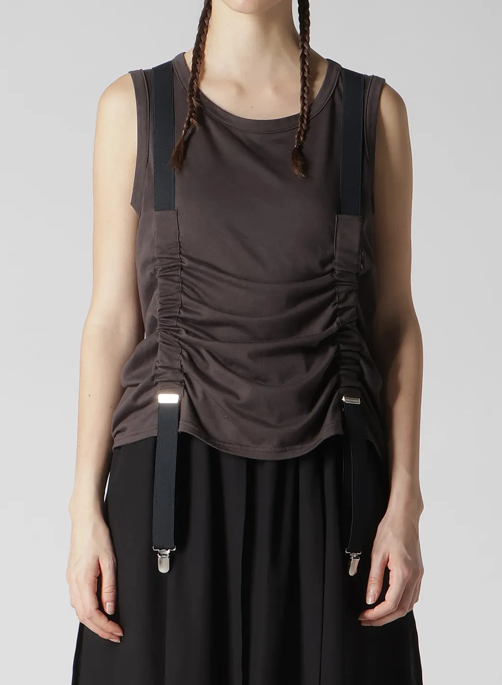 Plain Stitch Suspender Tank Top