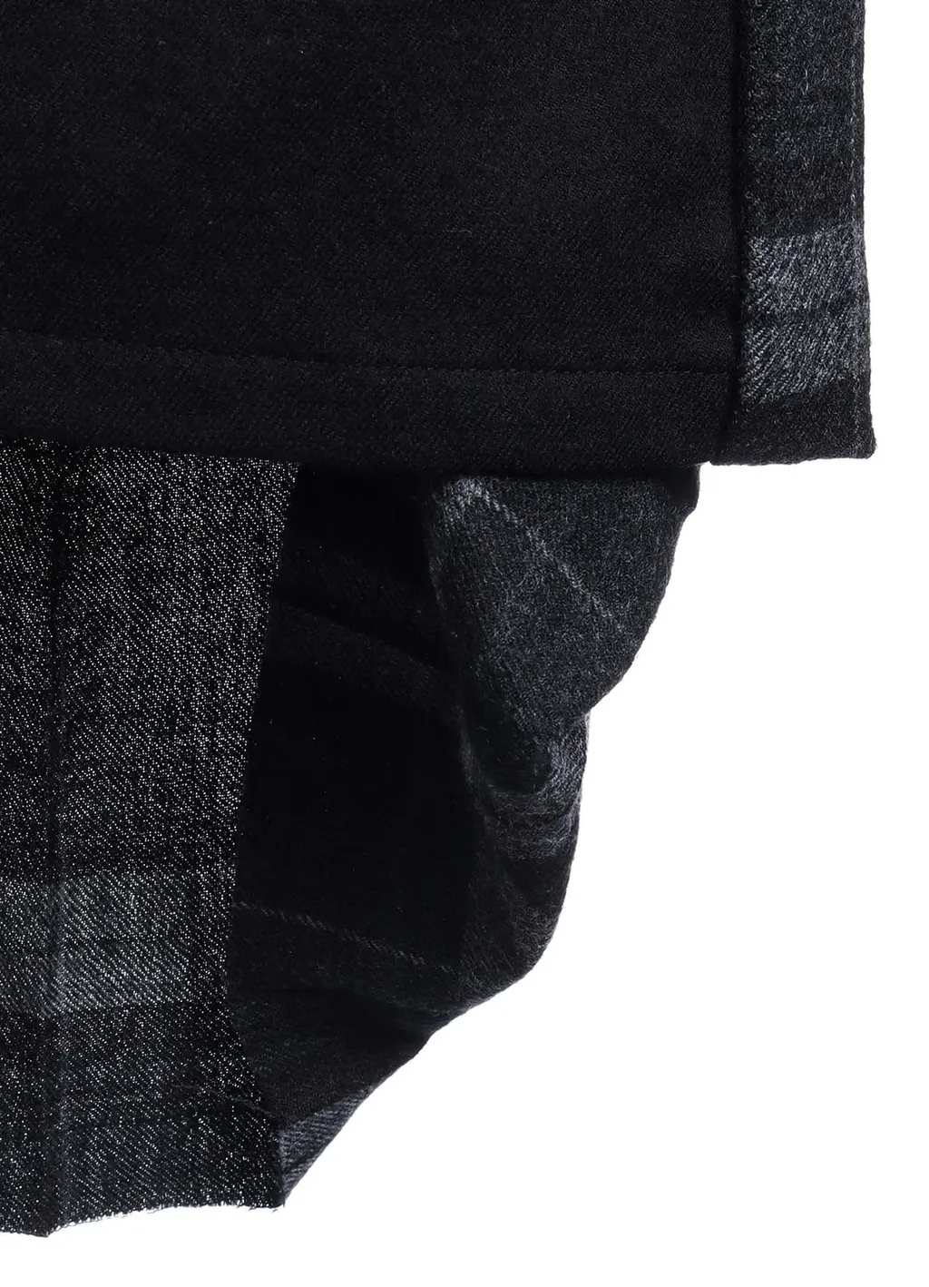 Serge + Plaid Combi Back Pleated Jacket