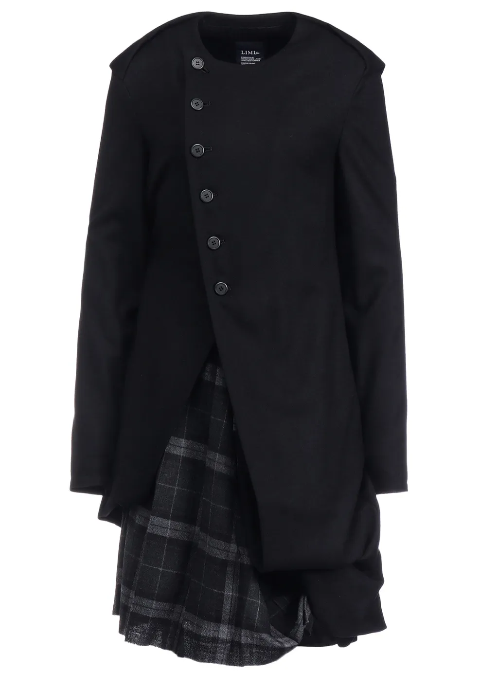 Serge + Plaid Combi Sailor Collar Dress