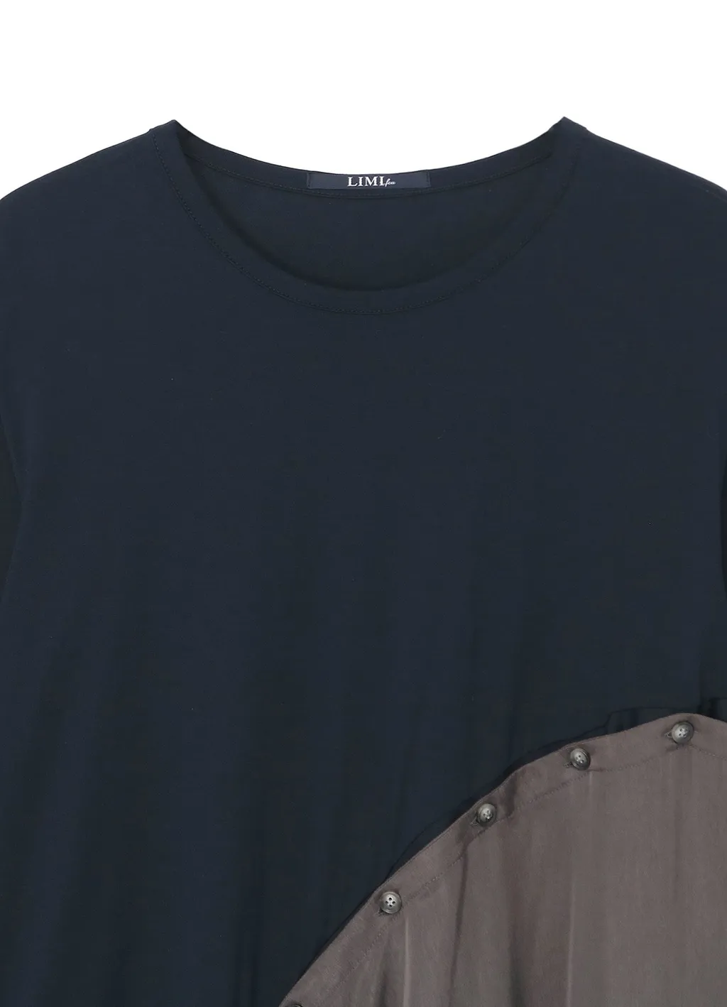 Lyocell/Cotton Jersey Dress With Diagonal Button-Up Slit