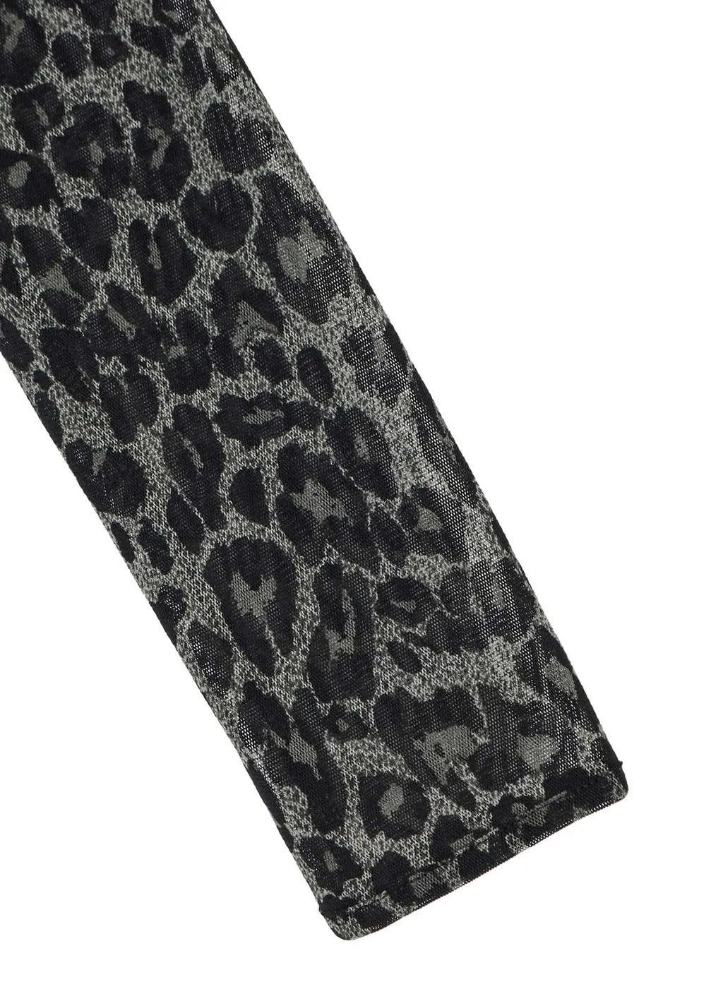 Leopard Tulle Compact Long T-Shirt
