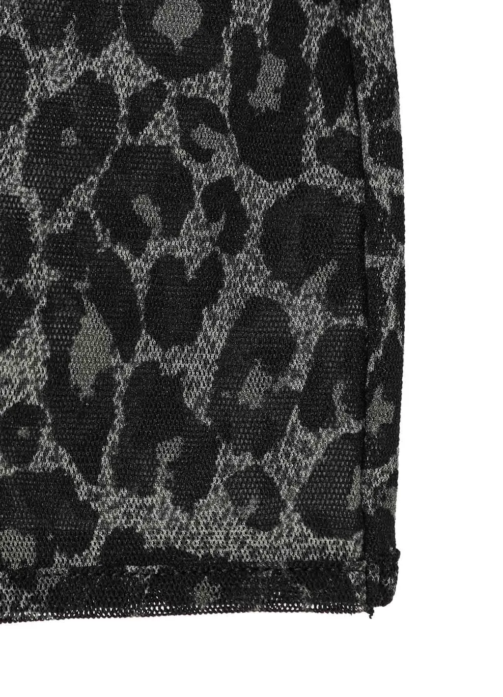 Leopard Tulle Compact Long T-Shirt