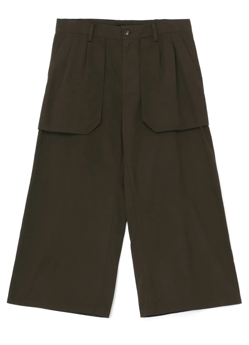 High Density Cotton Pleated Wide Leg Pants