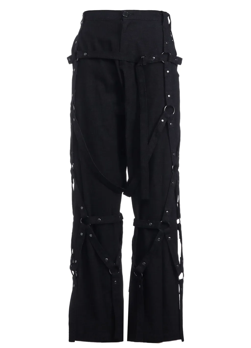 Gray Denim Harness Pants