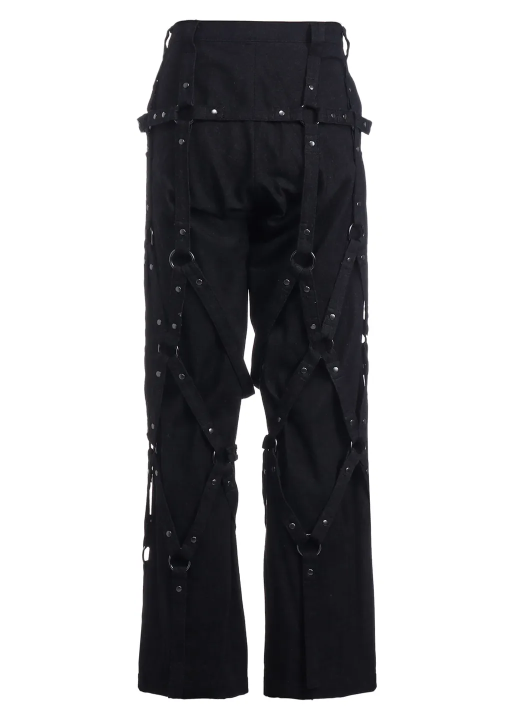 Gray Denim Harness Pants