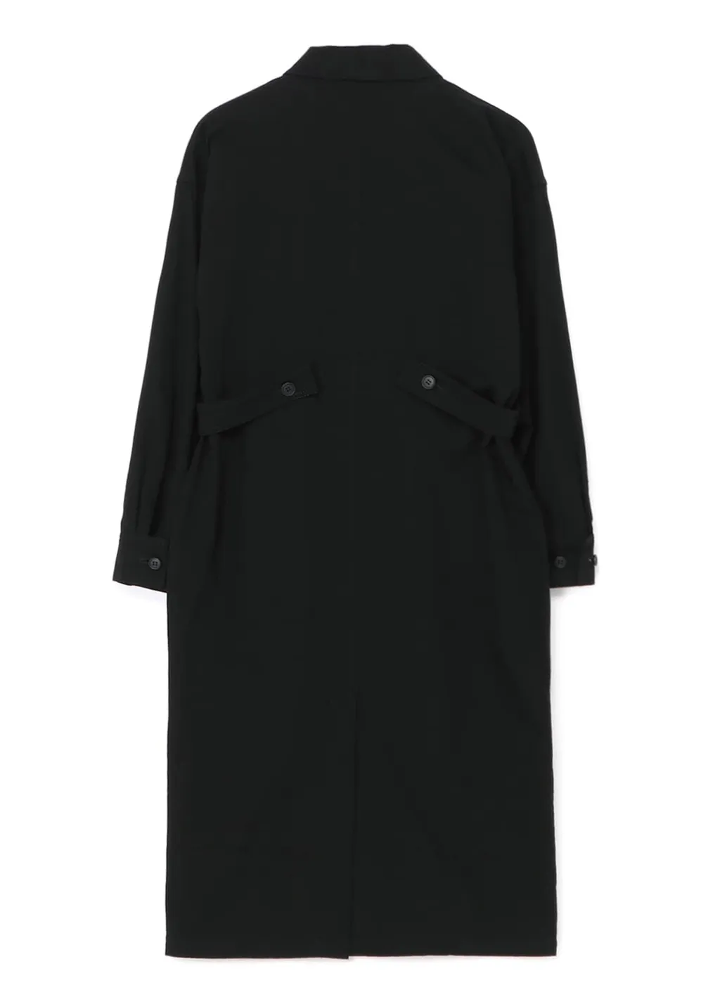 Black Denim Military Style Dress