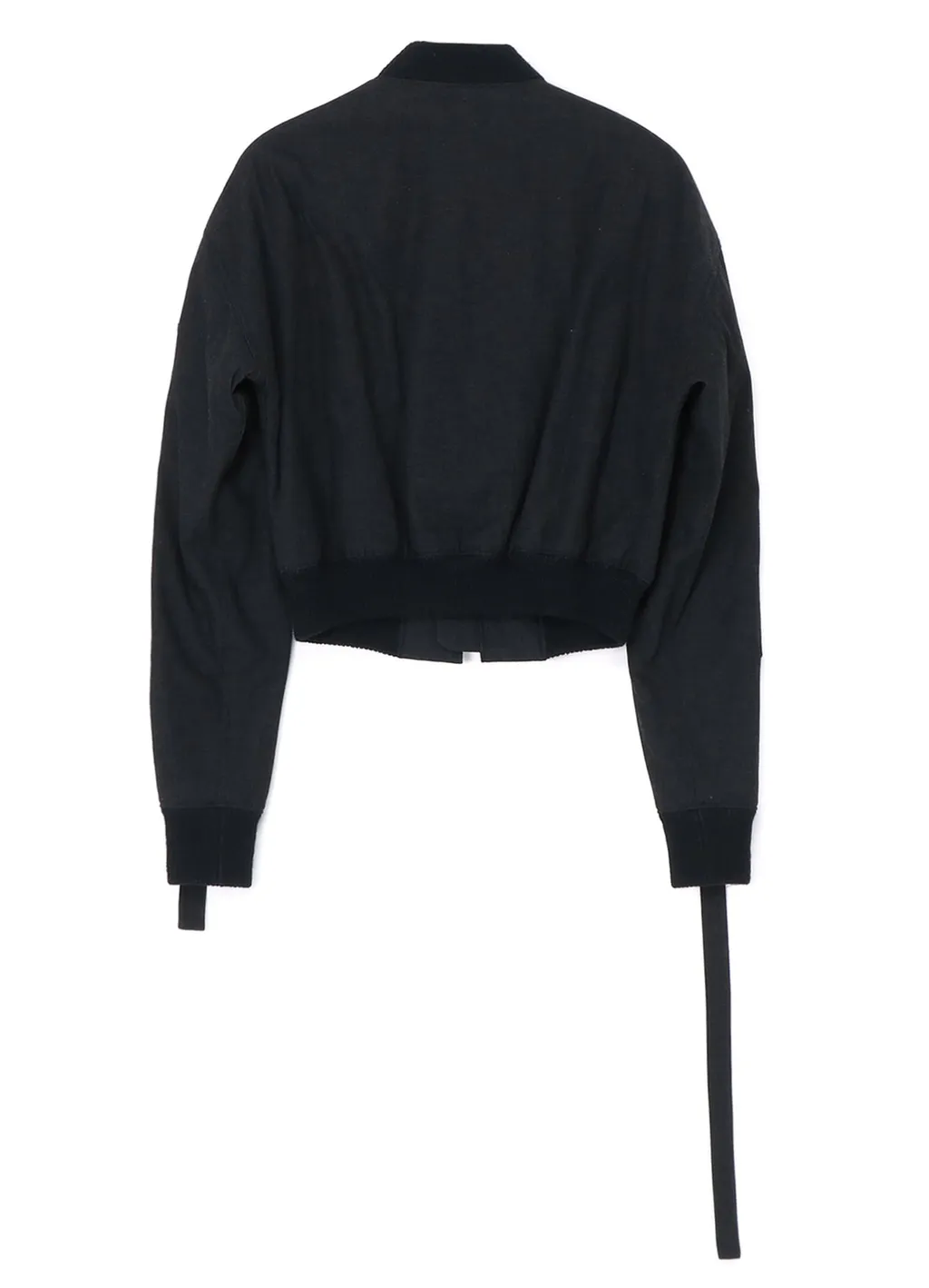 Gray Denim Cropped Blouson