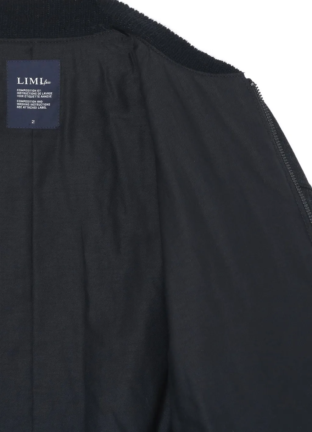 Gray Denim Cropped Blouson