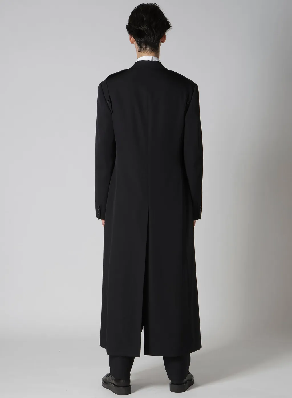 Wool Gabardine Shoulder Button Jacket
