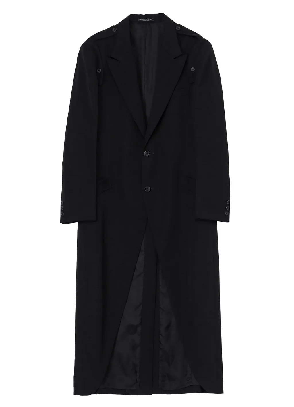 Wool Gabardine Shoulder Button Jacket