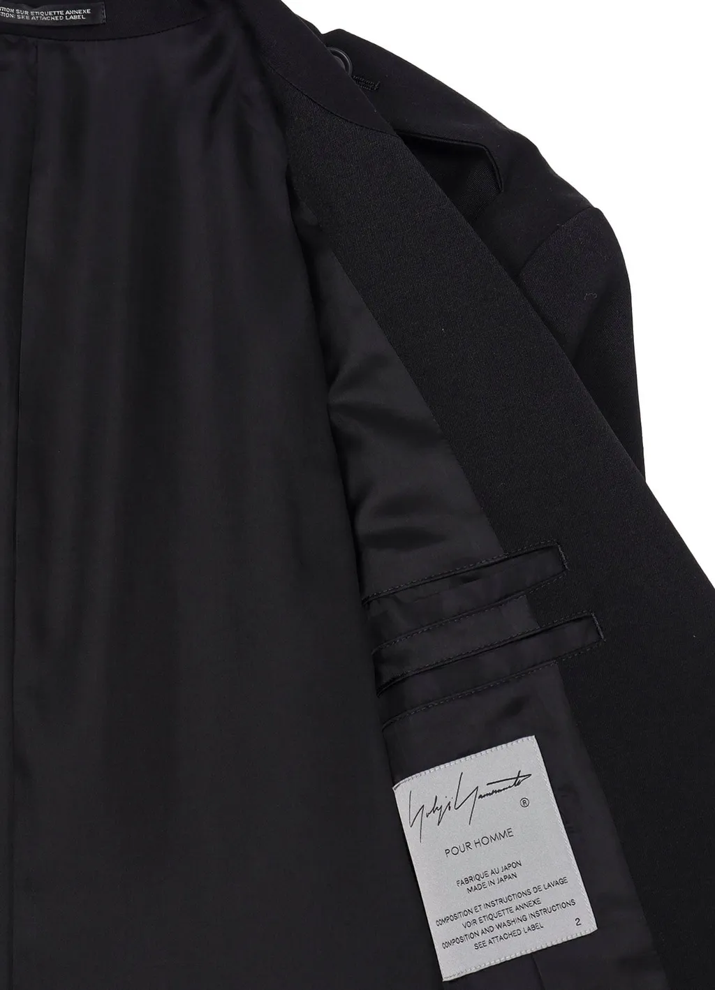 Wool Gabardine Shoulder Button Jacket