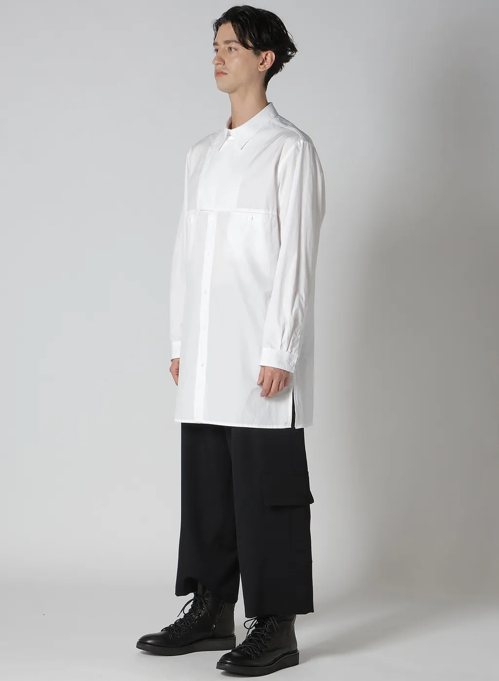 Broad Chain Stitch Blouse With Zipper
