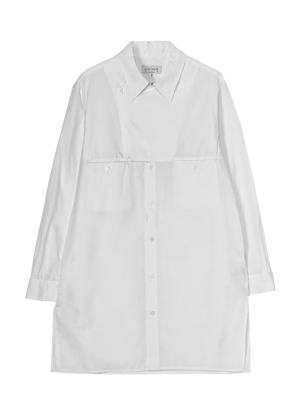 Broad Chain Stitch Blouse With Zipper