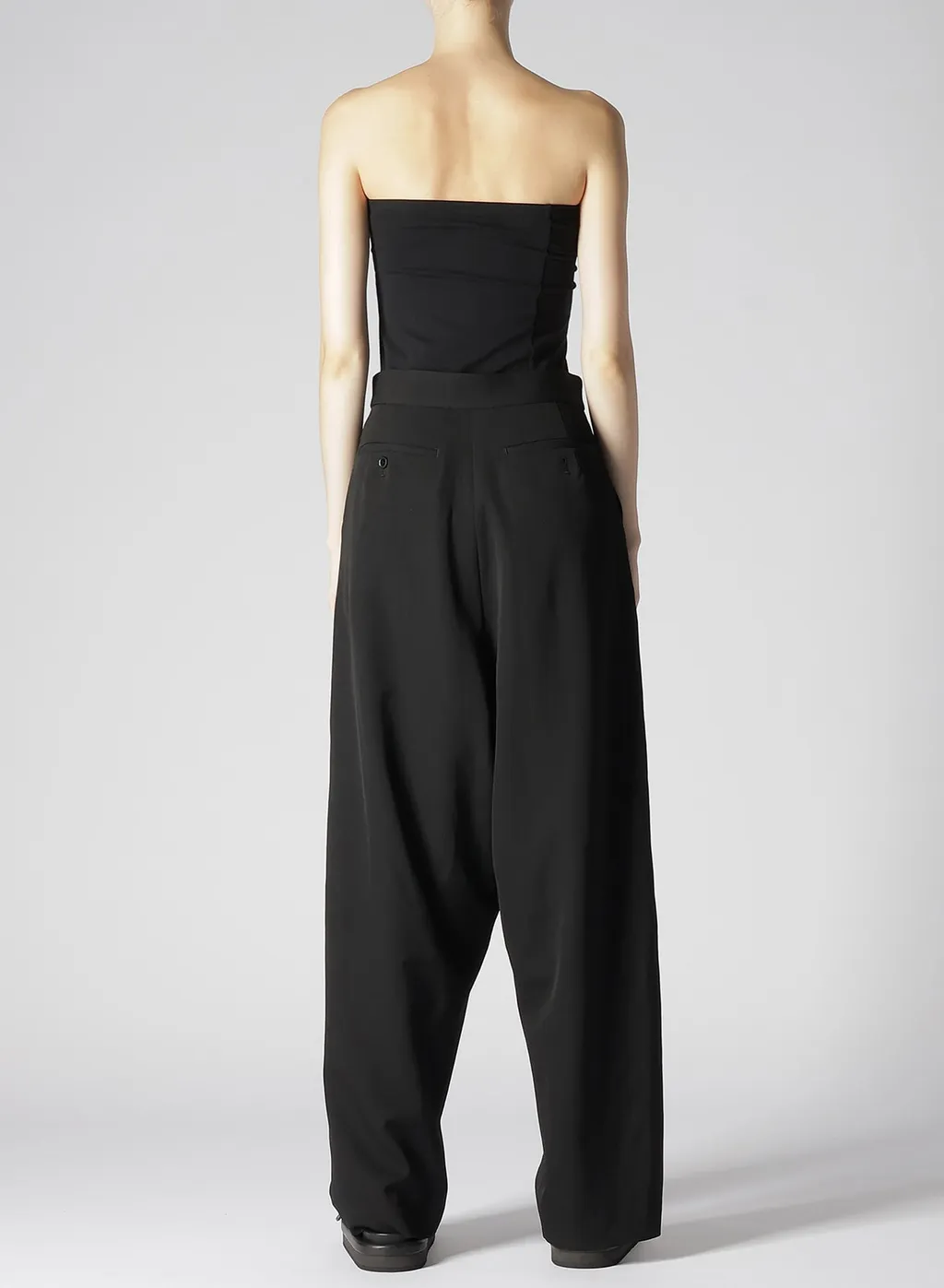 Washer Wool Gabardine Tucked Pants