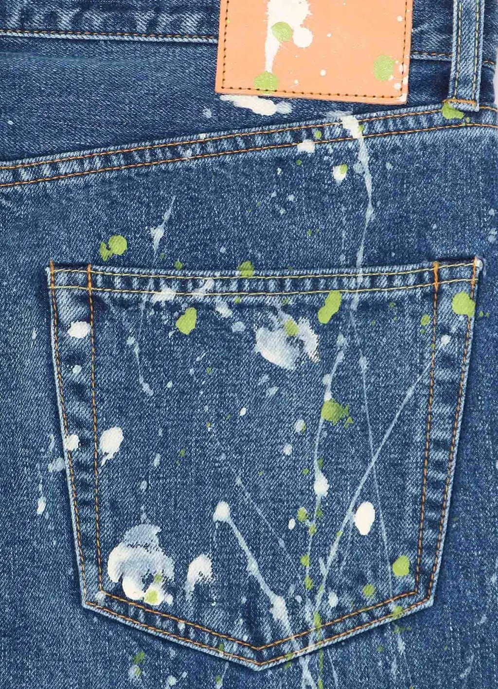 12Oz Denim Paint Splattered Jeans