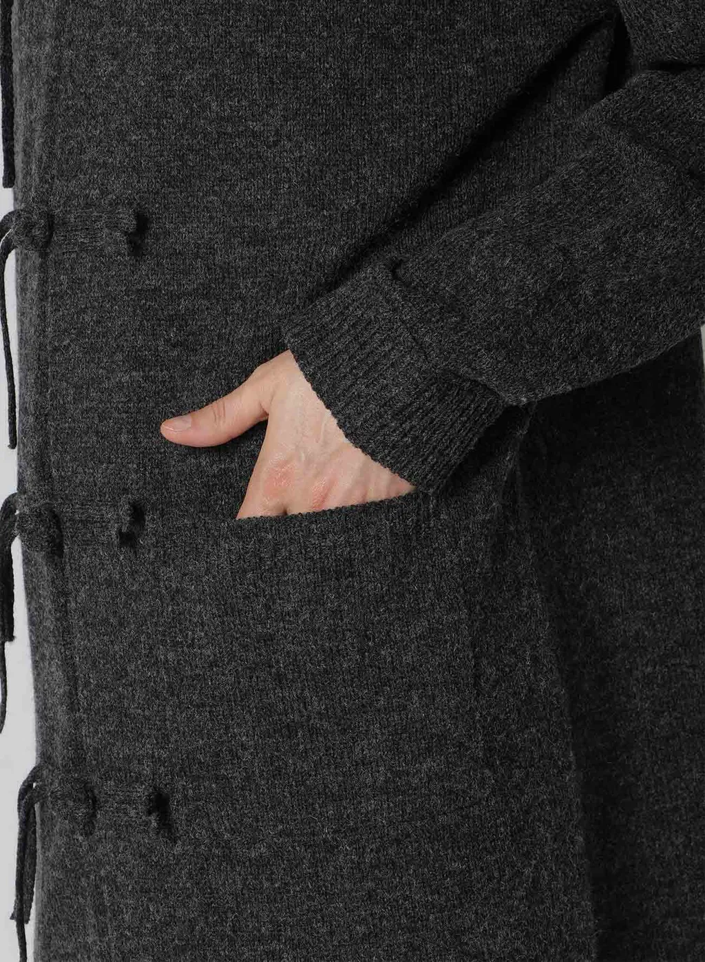 China Button Long Cardigan