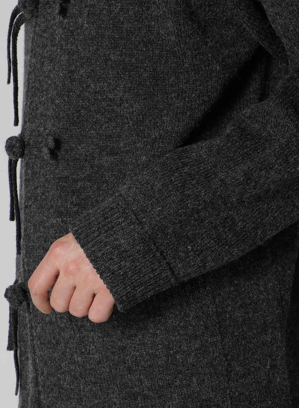 China Button Long Cardigan