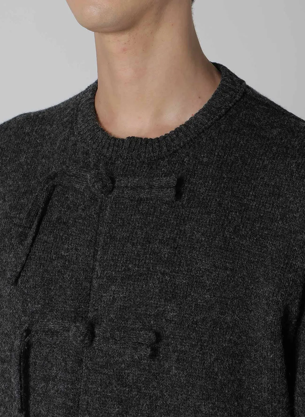 China Button Long Cardigan