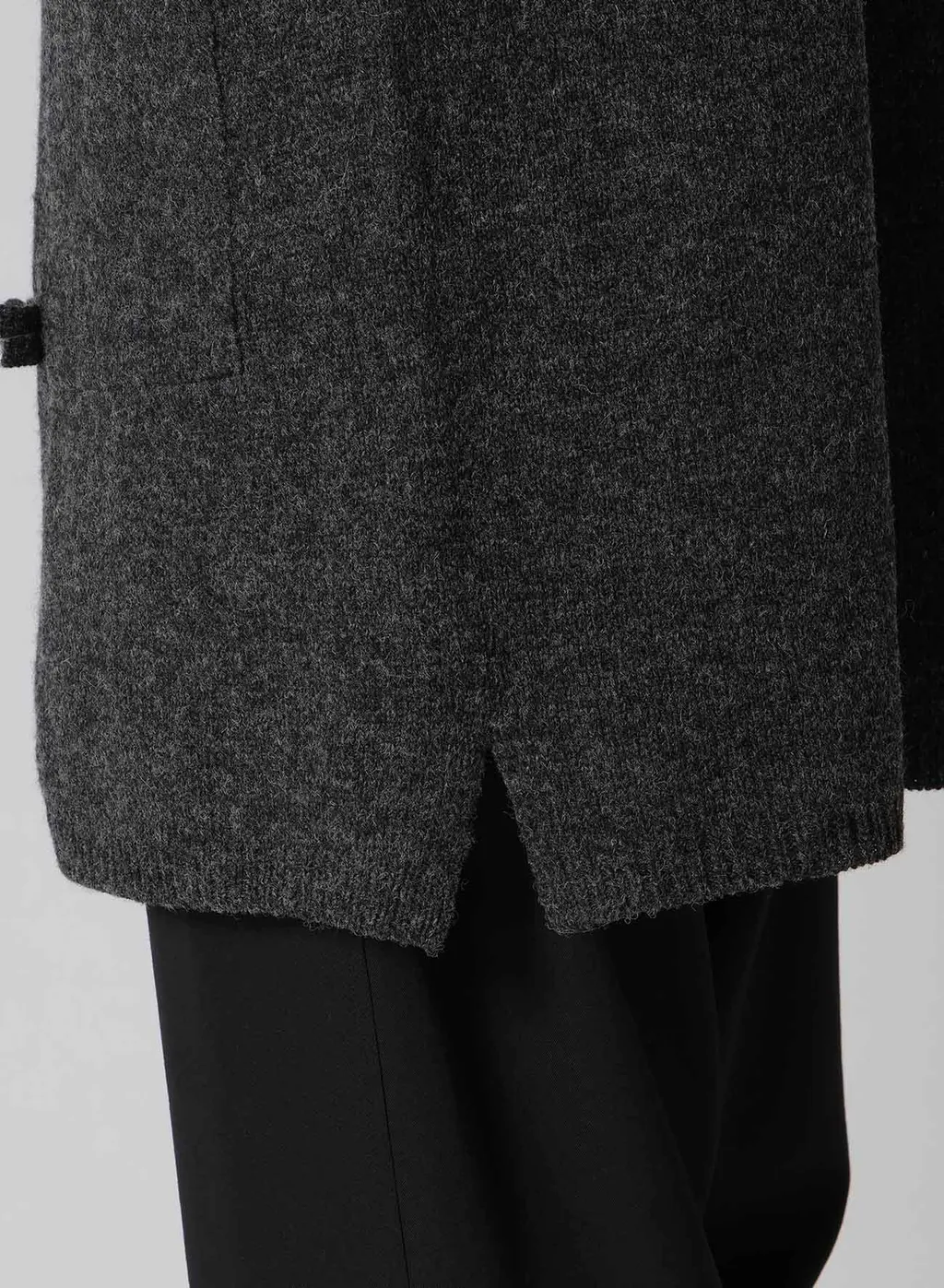 China Button Long Cardigan